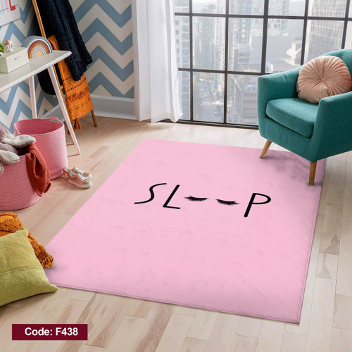 فرشینه کودک دخترانه طرح SLEEP کدF438
