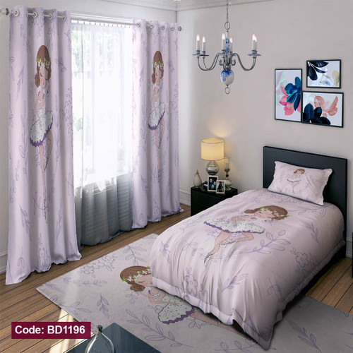 روتختی دخترانه رنگ یاسی روشن کد BD1196